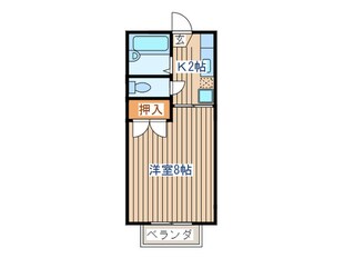 ｺﾝﾃｯｻ中山台の物件間取画像